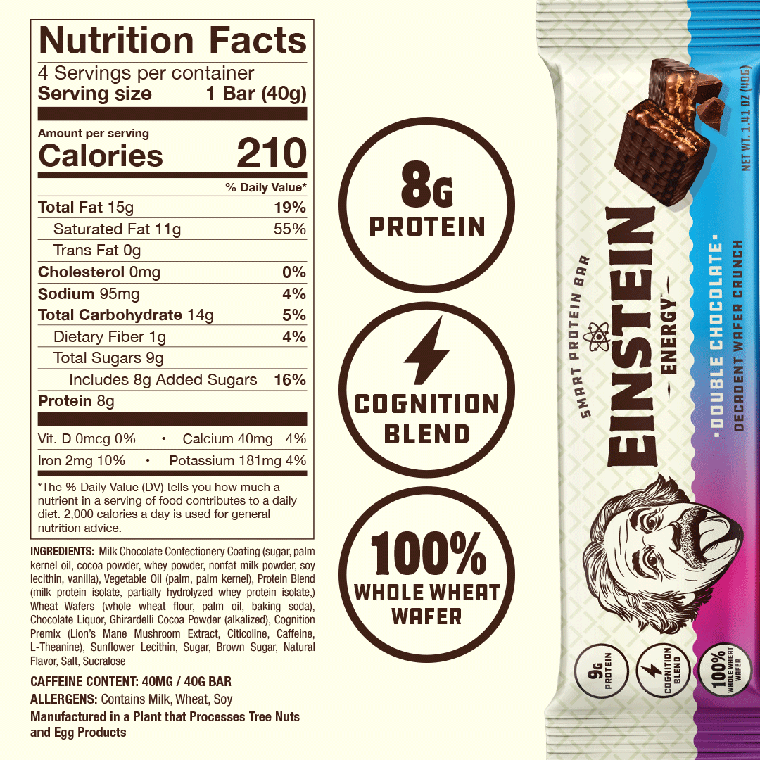 Einstein Super Snack Bar Combo Pack - Chocolate Peanut Butter & Double Chocolate (18 Count)
