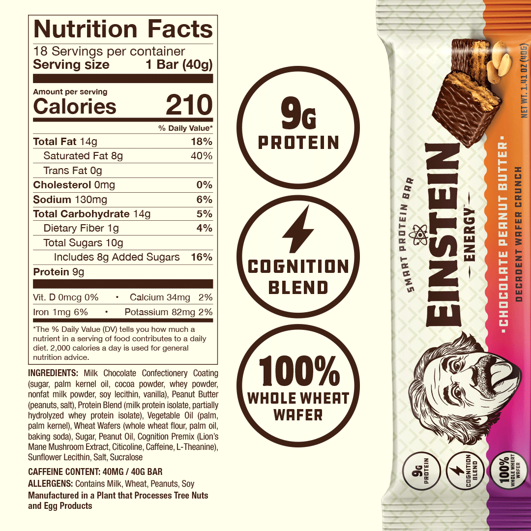Einstein Energy Super Snack Bar - Chocolate Peanut Butter (18-Count - $1.94/bar)