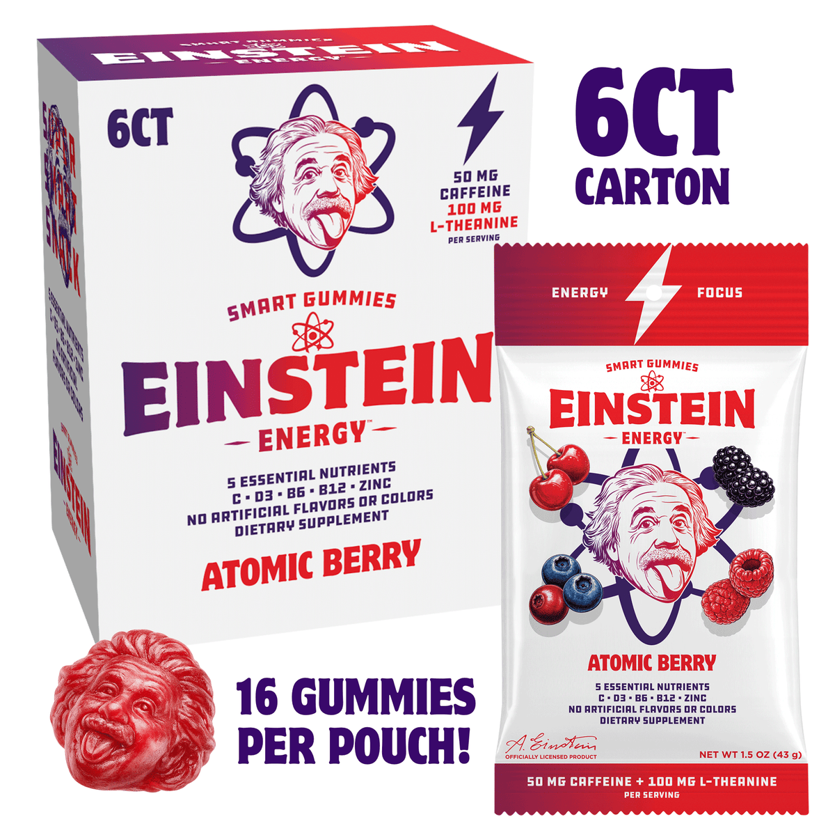 Smart Gummies - Atomic Berry - Energy + Focus